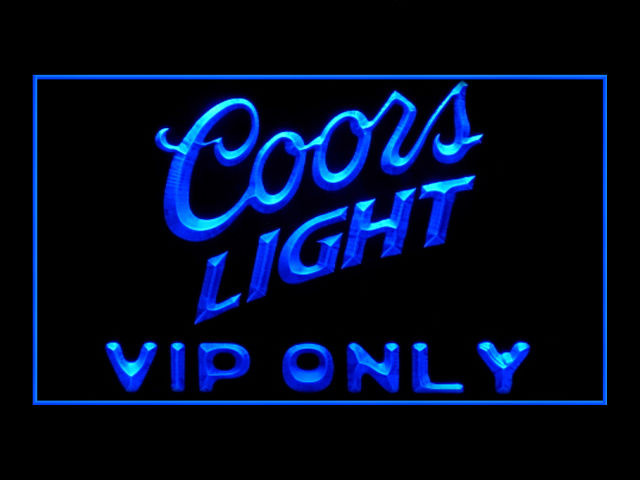 Coors Light VIP ONLY Beer Neon Light Sign